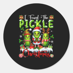 I Found The Ckle Christmas Santa Reindeer Elf Ckle Classic Round Sticker