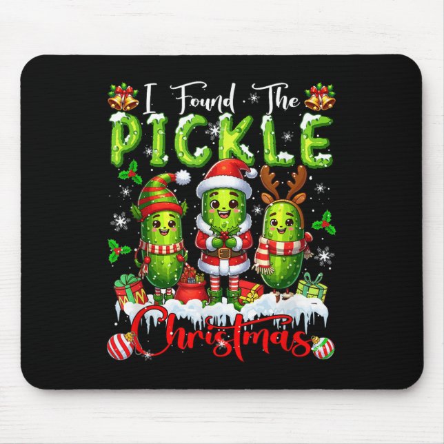 I Found The Ckle Christmas Santa Reindeer Elf Ckle Mouse Mat (Front)