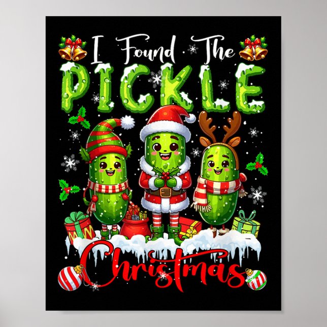 I Found The Ckle Christmas Santa Reindeer Elf Ckle Poster (Front)