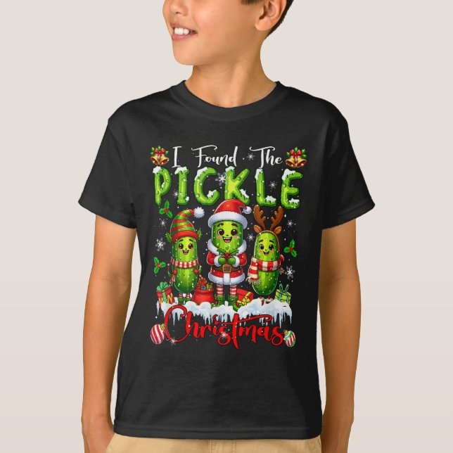 I Found The Ckle Christmas Santa Reindeer Elf Ckle T-Shirt (Front)