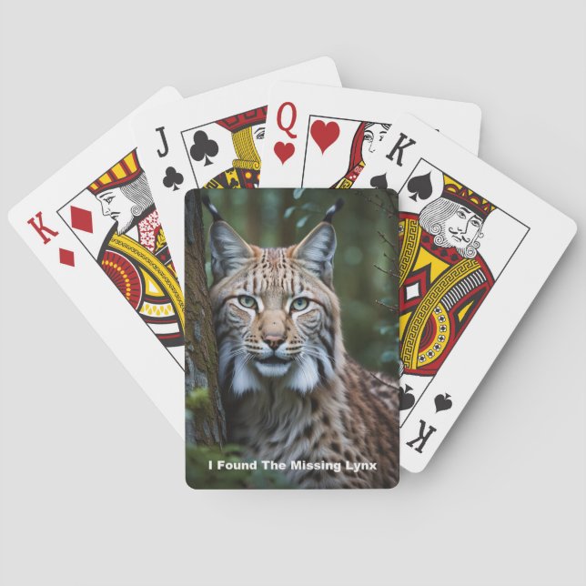 I Found The Missing Lynx Playing Cards (Back)