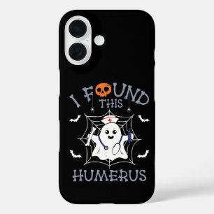 I Found This Humerus Funny Ghost Nursing Halloween iPhone 16 Case