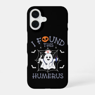 I Found This Humerus Funny Ghost Nursing Halloween iPhone 16 Case
