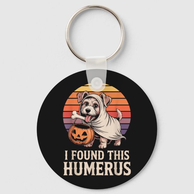 I Found This Humerus Halloween Costume 2 Key Ring (Front)