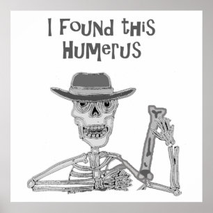 I found this Humerus Skeleton and Bone Cartoon Poster