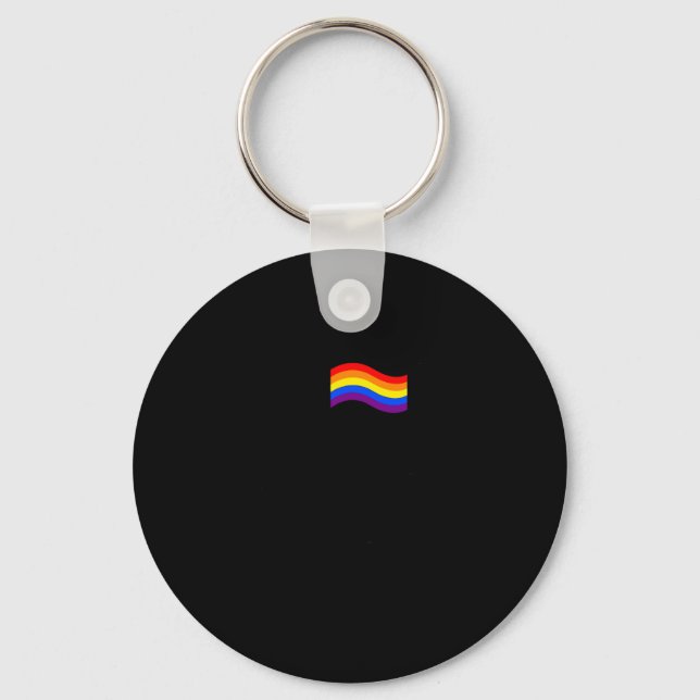I Found Uranus Rainbow Spaceman Astronaut Key Ring (Front)