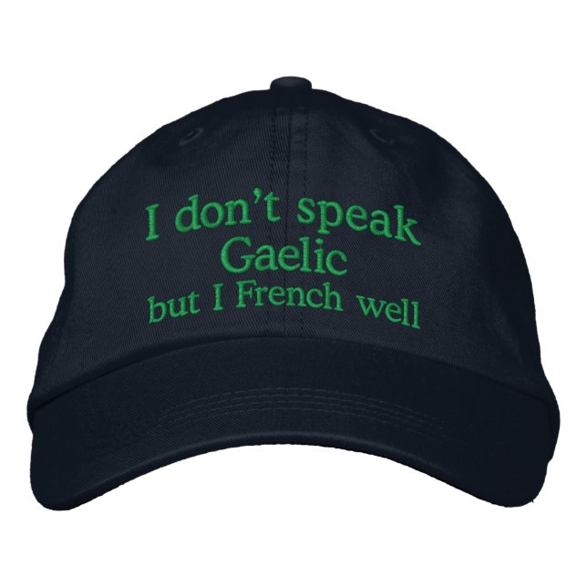 I French Well Embroidered Hat (Front)