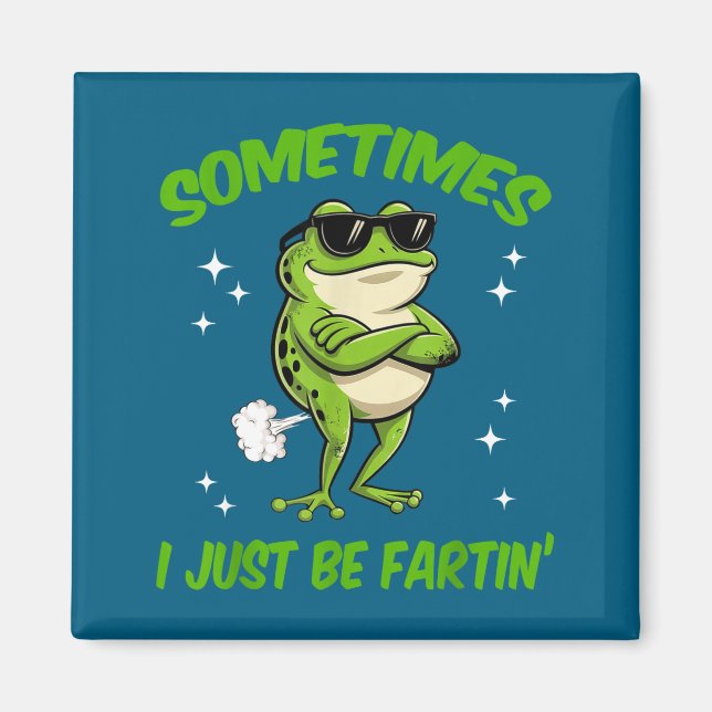 I Frog Sometimes Embarrassing Just Farting Meme Magnet (Front)