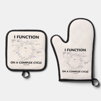 I Function On A Complex Cycle Krebs Cycle Humor Oven Mitt & Pot Holder Set