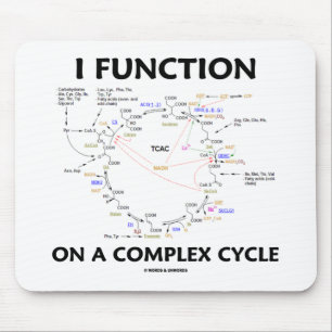 I Function On A Complex Cycle (Krebs Cycle Humour) Mouse Mat