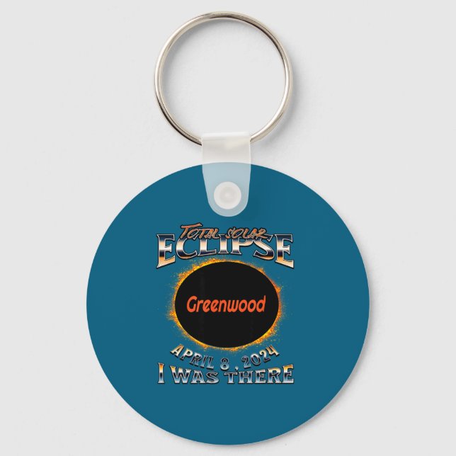 I Funny Solar Eclipse Greenwood Indiana There Key Ring (Front)