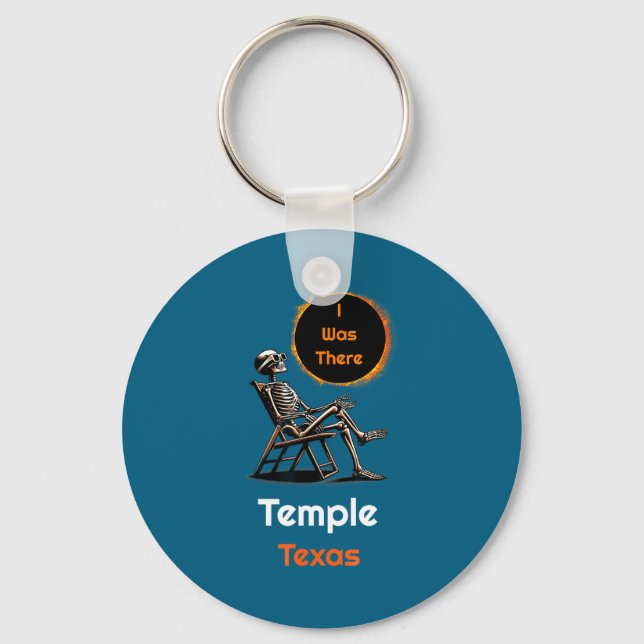 I Funny Solar Eclipse Temple Texas There Key Ring (Front)