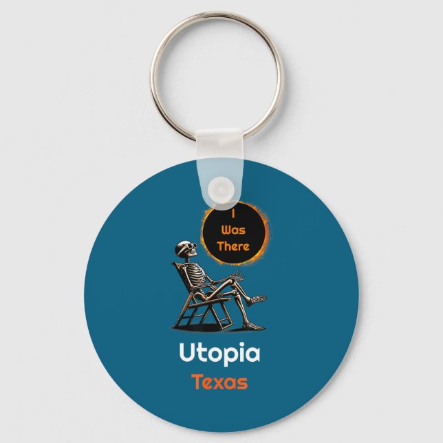 I Funny Solar Eclipse Utopia Texas There Key Ring (Front)