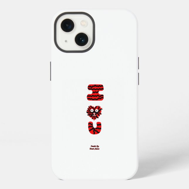 I Fuzzy U Apple iPhone 13 Case (Back)
