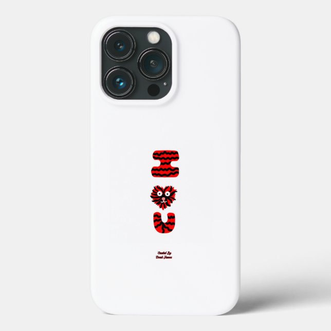 I Fuzzy U Apple iPhone 13 Pro Case (Back)