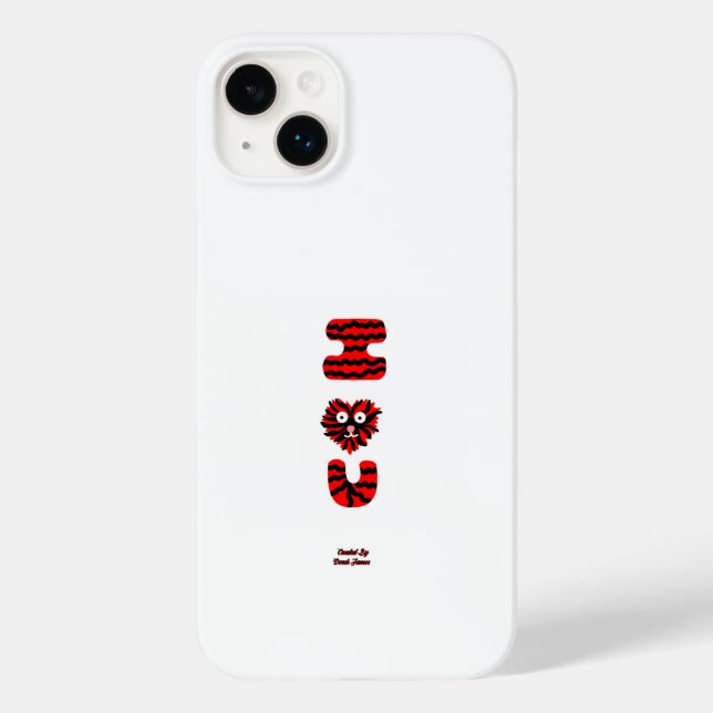 I Fuzzy U Apple iPhone 14 Plus Case (Back)