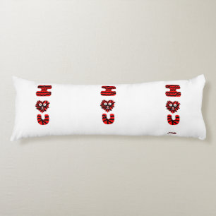I Fuzzy U Body Pillow
