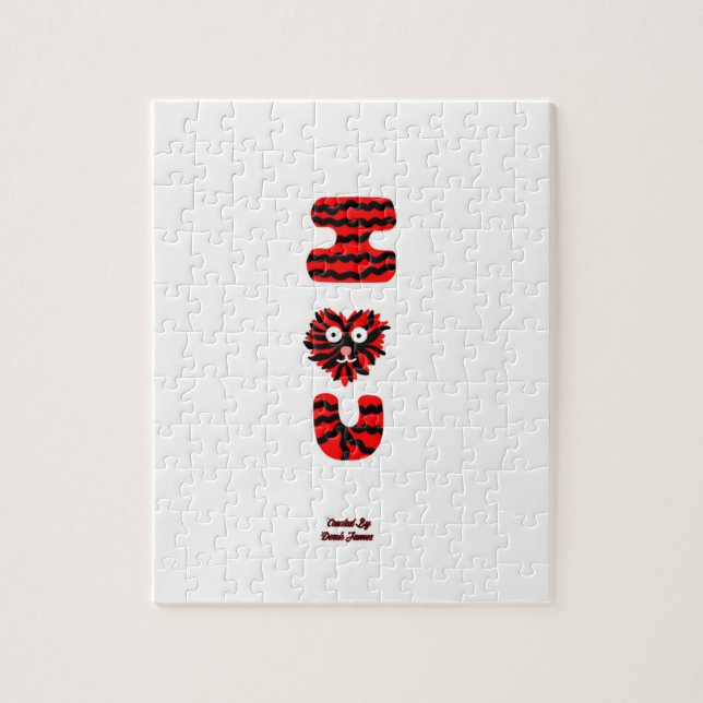I Fuzzy U Puzzle (20.32 cm x 25.4 cm) (Vertical)