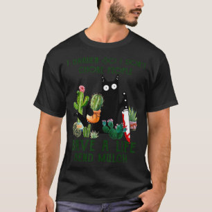 I Garden So I Don't Choke People Save A Life Cats T-Shirt