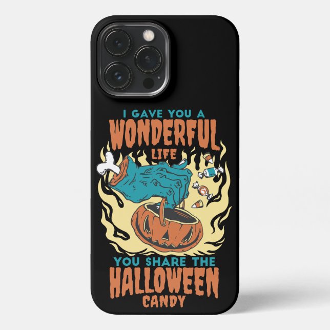 I GAVE YOU A WONDERFUL LIFE YOU SHARE THE CANDY iPhone CASE (Back)
