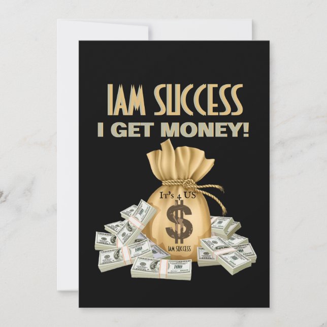 I GET MONEY INVITATION (Front)