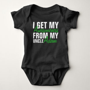 I Get My Awesomeness From My Uncle-The Uncle Name. Baby Bodysuit