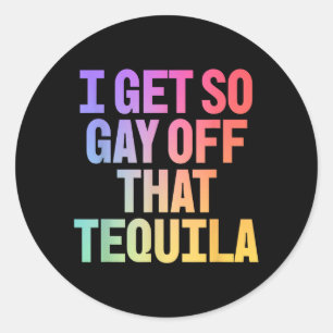 I Get So Gay Off That Funny Pride Memes Aesthetic Classic Round Sticker