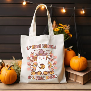 I ghost people all year round groovy Halloween Tote Bag