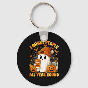 I Ghost People All Year Round Halloween Ghost Coff Key Ring
