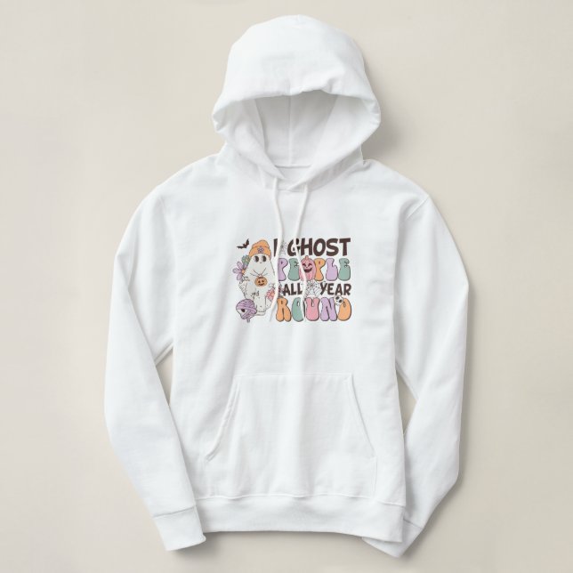 I Ghost People Halloween Hoodie (Design Front)