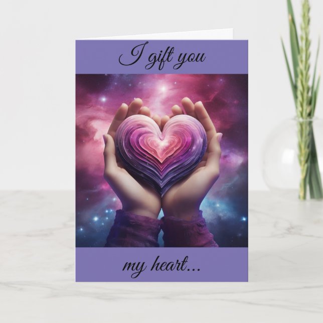 I Gift You My Heart Holiday Card (Front)
