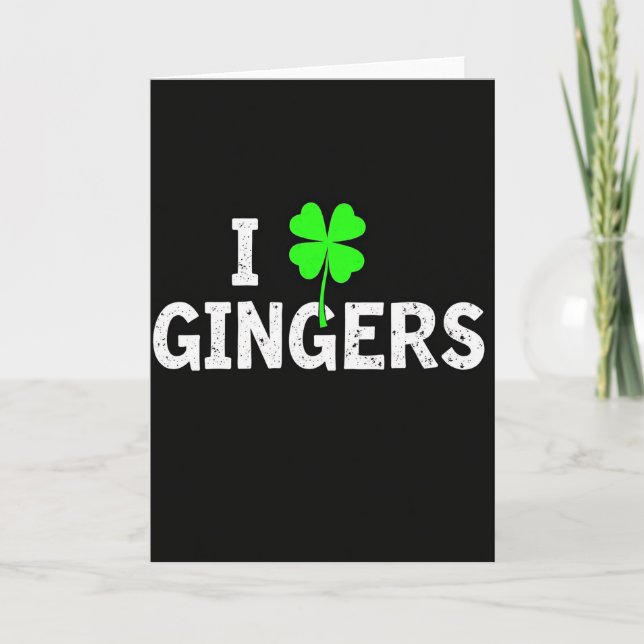I Gingers Clover Card (Front)