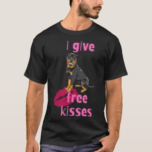 I Give Free Kisses Rottweiler T-Shirt