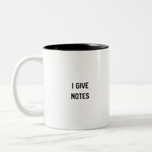 I Give Notes Movie Directors Film School Two-Tone Coffee Mug