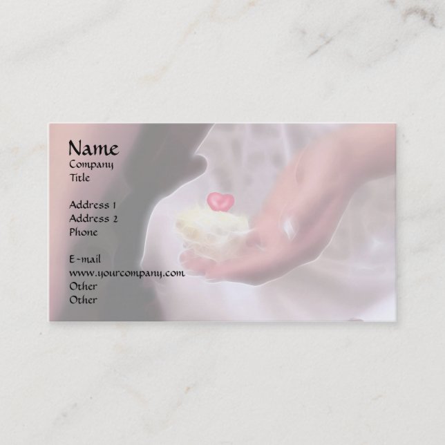 I give you my heart! business card (Front)