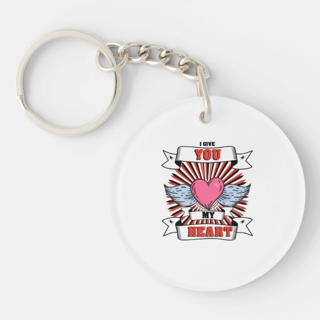 I Give You My Heart Key Ring (Front)