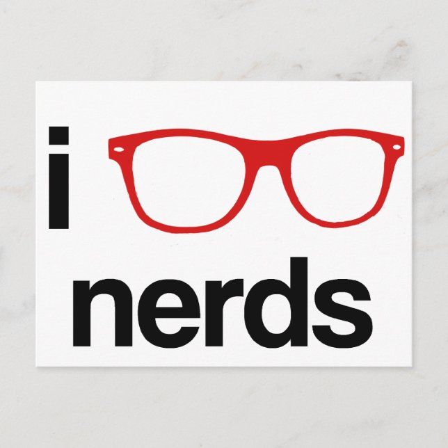i :glasses: nerds postcard (Front)