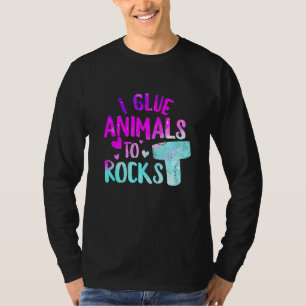 I Glue Animals To Rocks Aquarist Fish Reef Keeping T-Shirt