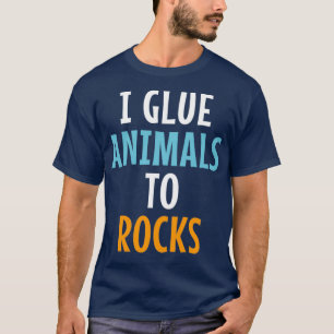 I Glue Animals To Rocks Aquarium Fish Keeping Terr T-Shirt