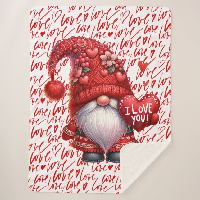 I Gnome You Sherpa Blanket (Front)