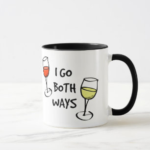I Go Both Ways Wine Glasses Mug