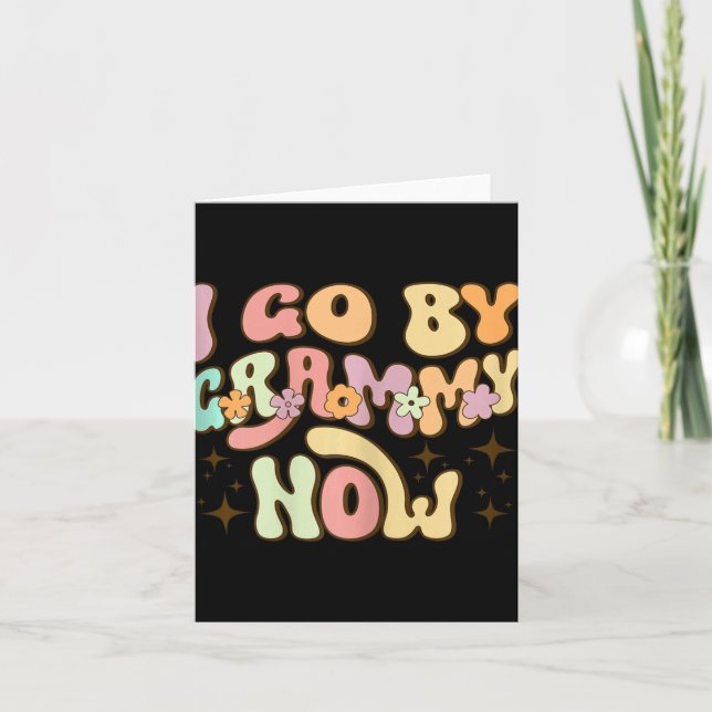 I Go By Grammy Now Baby Announcement New Grandma G (Front)