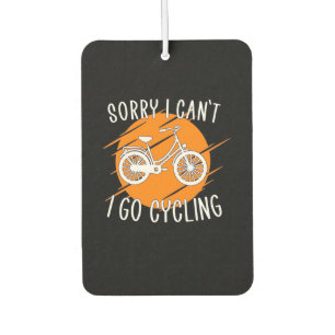 I Go Cycling Car Air Freshener