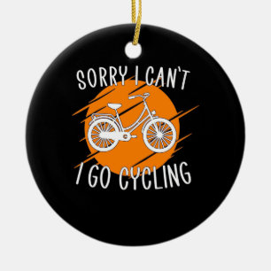 I Go Cycling Ceramic Tree Decoration