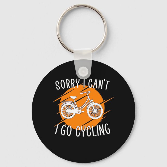 I Go Cycling Key Ring (Front)