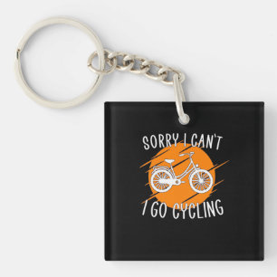 I Go Cycling Key Ring