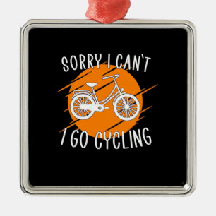 I Go Cycling Metal Tree Decoration