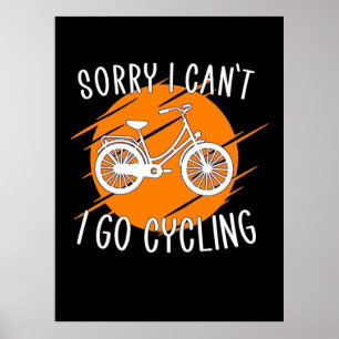 I Go Cycling Poster