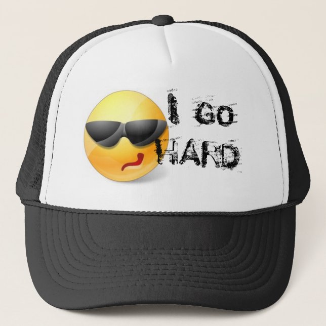 I GO HARD SNAPBACK CLUB flat bill hat (Front)