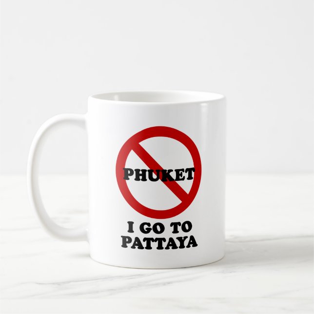 I GO TO PATTAYA COFFEE MUG (Left)